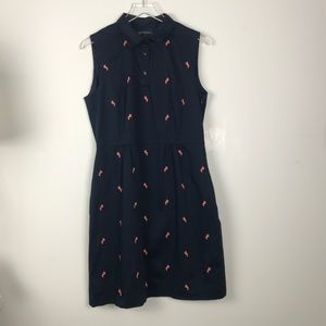 Brooks Brother| "346" Pink Embroidered Shirt Dress